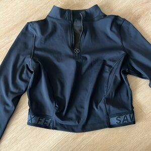 Savage X Fenty active cropped long sleeve workout top